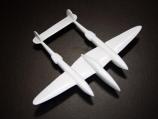 Lockheed and Co. desktop model of a P-38 given to Eleanor while working for Lockheed