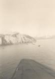 A ship run aground, seen from the air (4)