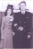 Historic photo of woman and uniformed man