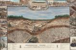 Historic drawing of the Camp Sumter military prison in August, 1864 by a former prisoner