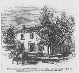 An 1865 view of the President's Homestead.
