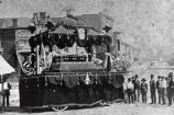 Andrew Johnson's casket and funeral bier