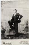 A young Charlie (Carl) Sandburg poses at his Confirmation photo. Sandburg grew up in the Elim Lutheran Church in Galesburg, Il.