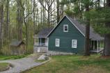 Farm Manager's House nesteled among the Hemlocks