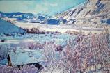 East Fork Winter, Kesler Woodward, 2010. Materials: Acrylic on canvas.