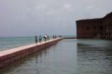 Moat and wall along Fort Jefferson