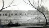 Interior of fort before restoration by the CCC during the early 1930s.