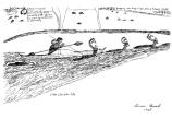 Simon Paneak drawing of Caribou drive at Little Chandler Lake