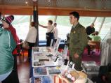 Park Rangers staff info desks onboard ships