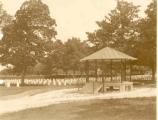 Photo of bandstand taken in early 20th century.