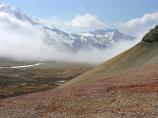 Colorful ash Valley of Ten Thousand Smokes