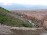 The Lethe River bumps into the Buttress Range