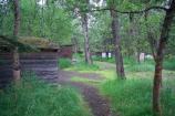 The campground entrance with facilities