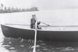Child in Skiff on Lake Clark, 1950