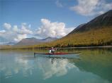 Paddling on Lake Clark