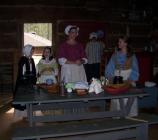 Colonial cooking in the cabin