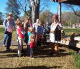 Crowd listens to Cherokee Indian talk