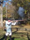 Musket firing for the crowd