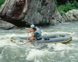 Rafting on the rapids