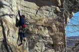 Climbing on a clear day