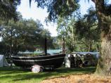 Port Columbus naval reenactors launch and tent