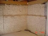 Exposed brick interior kitchen house