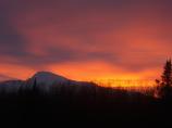 Sunset over Mount Sanford