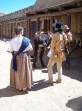 The student trappers under tutledge of an instructor, learn how to pack their animals, trap beaver and stay alive in the frontier. The Living History Encampment will take on more teachers and living historians June 7-10 for a 
