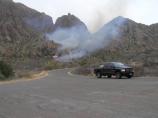 Taken as the park fire crew was arriving in the Chisos Basin, appox. one hour after the start of the fire.