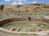 The great kiva in the plaza of Chetro Ketl