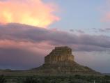 Fajada Butte at sunset