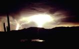 night time storm in the Sierra Anchas
