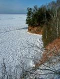 Looking at the ice caves from above is the only way to safely enjoy them as the ice begins to form.