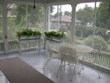 A favorite spot in the warm months, the Trumans spent many hours on the back porch reading or playing cards.