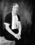 Formal portrait of Bess Wallace Truman, circa 1935. Probably taken after Harry Truman was elected senator.