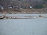 Remains of the steamboat North Alabama at low water level