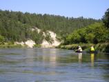 A serene stretch of the river between Berry Falls and Smith Falls.