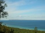 View of South Manitou Island from the Lookout point on Alligator Hill.