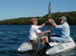 Photo of taking core samples for the project 