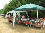 Manitou Island Memorial Society booth at the Burfiend Farm.