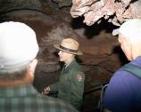 A ranger leads a cave tour in Wind Cave.
