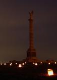 Luminaries light up the New York State Monument