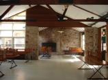 Interior Dining Hall with fireplace