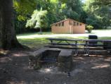 Area B4 grill with bathroom in background