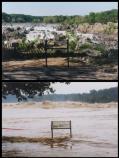Summer flood before and after