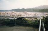 Floodwaters from Overlook 3