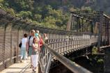 Pedestrian footbridge crosses the Potomac River