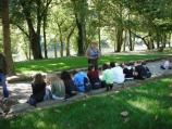 Park ranger presents educational program