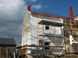 1) South Elevation stabilization in progress