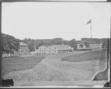 During the Civil War Giesboro point and the surrounding land (Shepherd Parkway) was used by the Union army for fortifications, military roads, and (as seen below) headquaters for a calvery depot.